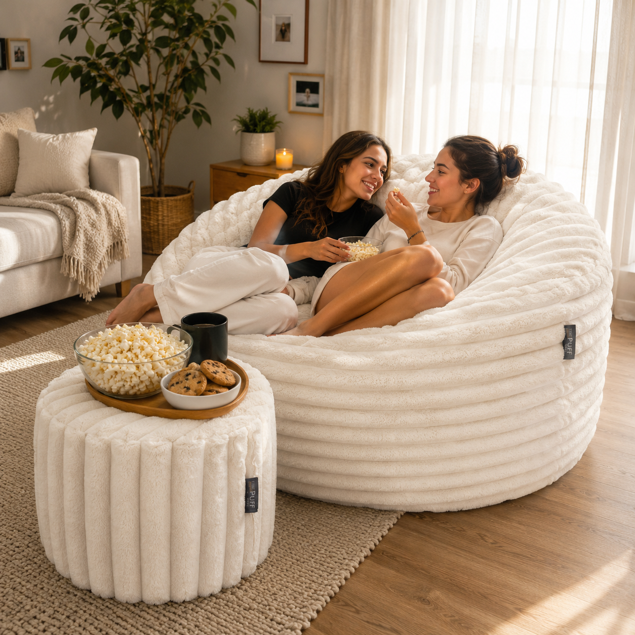 Puff Jumbo Lux con Taburete